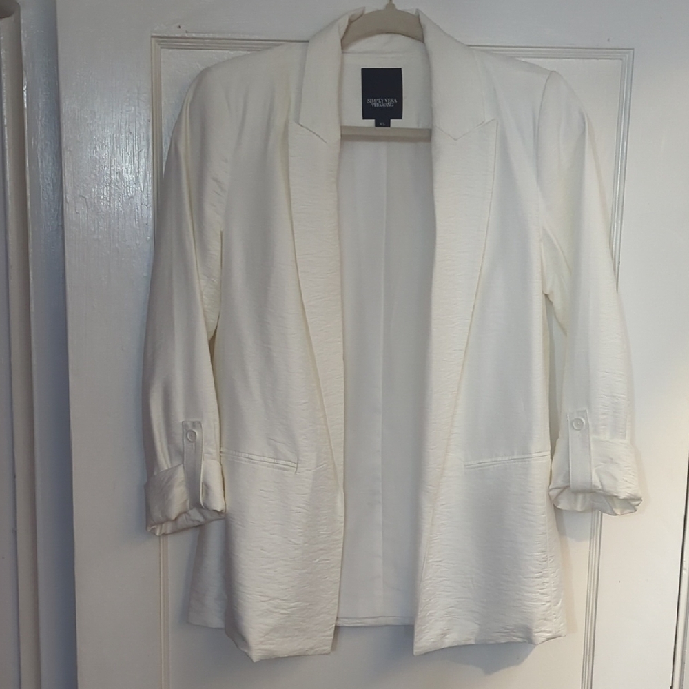 Vera Wang White Blazer